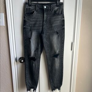Risen black distressed Jeans